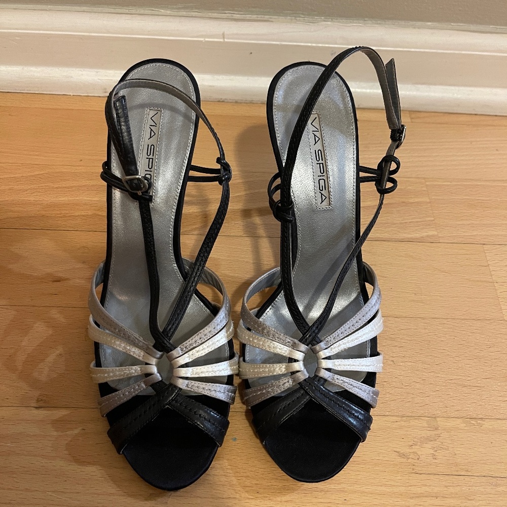 Via Spiga satin heels